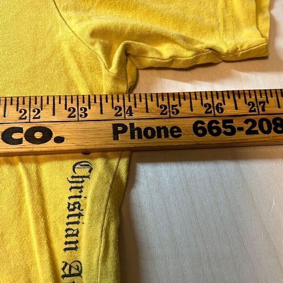 Ed Hardy T-Shirt Yellow With Tiger Graphic‎ Tee Short Sleeve Crew Mens XXLarge - Picture 3 of 7